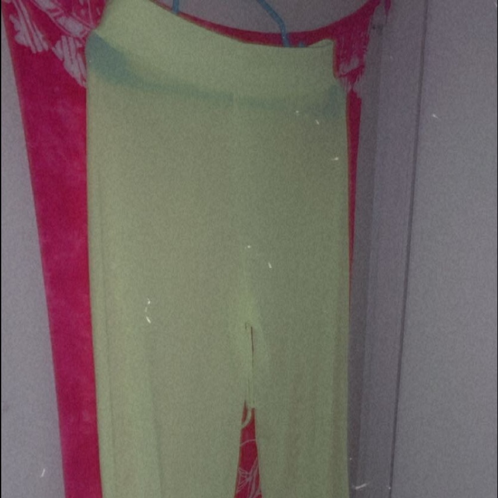 neon green swim wear cover up pants